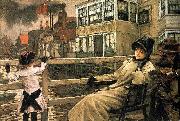 James Tissot Waiting for the Ferry oil painting